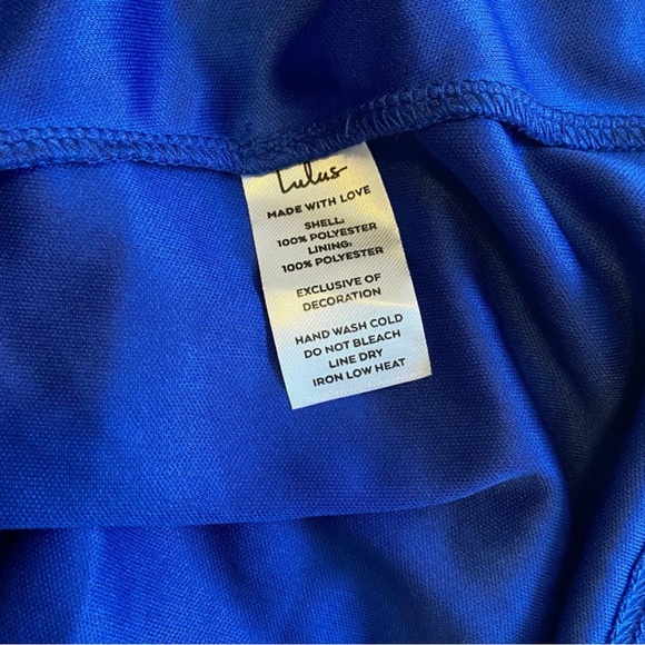 Lulus Never a Dull Moment Royal Blue Tie-Strap Pleated Midi Dress - WORN ONCE - Picture 10 of 10